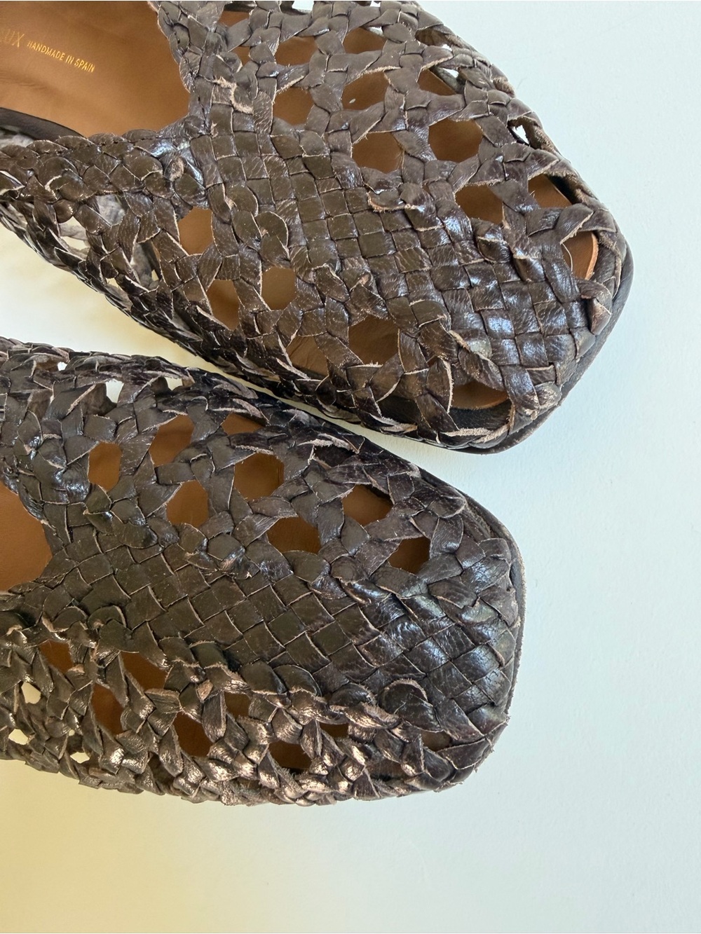 Margaux Woven Paz in Espresso Leather Size 37.5 - Picture 8 of 14